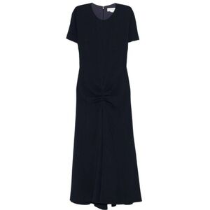 Short Black Twist-Front Mini Dress